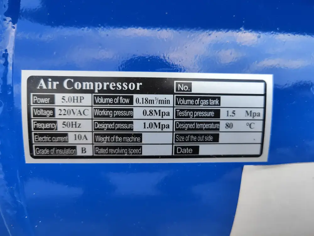 KOMPRESOR 50L SA DVA IZLAZA HANSON - Image 4