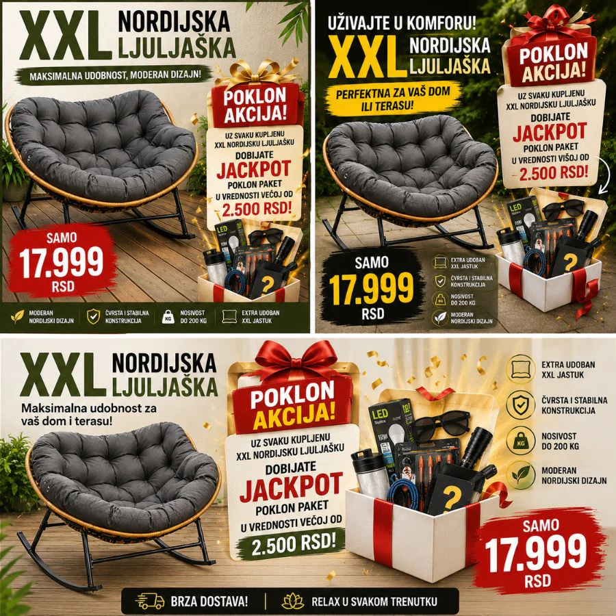 XXL NORDIJSKA LJULJAĆ KA - Image 6